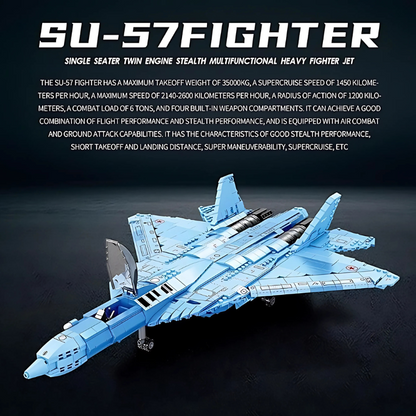 SU-57 Fighter Blocks Set | 1456 PCS