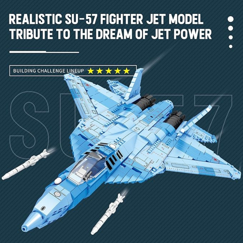 SU-57 Fighter Blocks Set | 1456 PCS